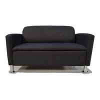 Muebles Hvm - Mini Sillon Baul Negro Lino