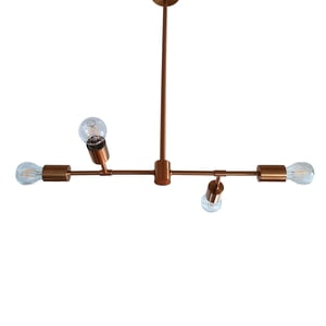 Tendencia Home - Lámpara Colgante Dorado Para 4 Ampolletas Alessia