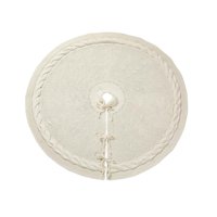 Magideal - Falda De De Navidad, Decoración Navideña Redonda, Tapete Decorativo Para , Adorno Para Sala De Estar, Dormitorio, Fiesta En Casa Interior , 24 Blanco 24 Pulgadas