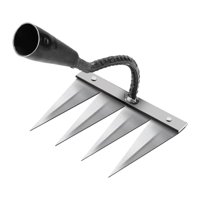 Magideal - Herramienta Extractora Tradicional, Herramienta De Jardín, Solo Cabeza, Extractor, Aflojamiento, Aflojamiento, Jardín Portátil, Para Plantar Agr , Acero De 4 Dientes