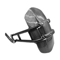 Magideal - Guardabarros Trasero Para Motocicleta, Cnc, Aleación De Aluminio, Protector Contra Salpicaduras Ajustable Para Niu , Gris