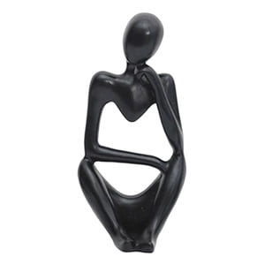 Magideal - Estatuilla De Estatua De Pensador Moderno, Artesanía Coleccionable, Escritorio Para El Hogar, Decoración Para Sala De Estar , Negro