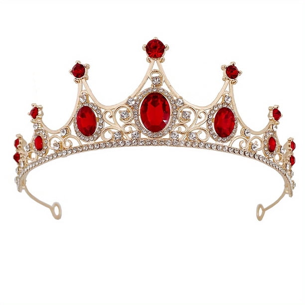 Elegant Vintage Baroque Crystal Tiaras - Perfect for Halloween, Bridal, and Special Occasions