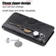 thumbnail image 5 of Funda con Cremallera para Motorola MOTO G9 Play, Carcasa Cartera de Cuero PU con Soporte y Tarjetero, 5 of 5