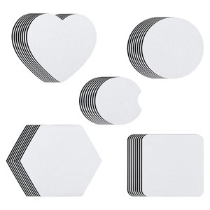 Magideal - Tablero De Posavasos 40X Sublimación Placa De Impresora En Blanco Prensa De Calor Suave Antideslizante