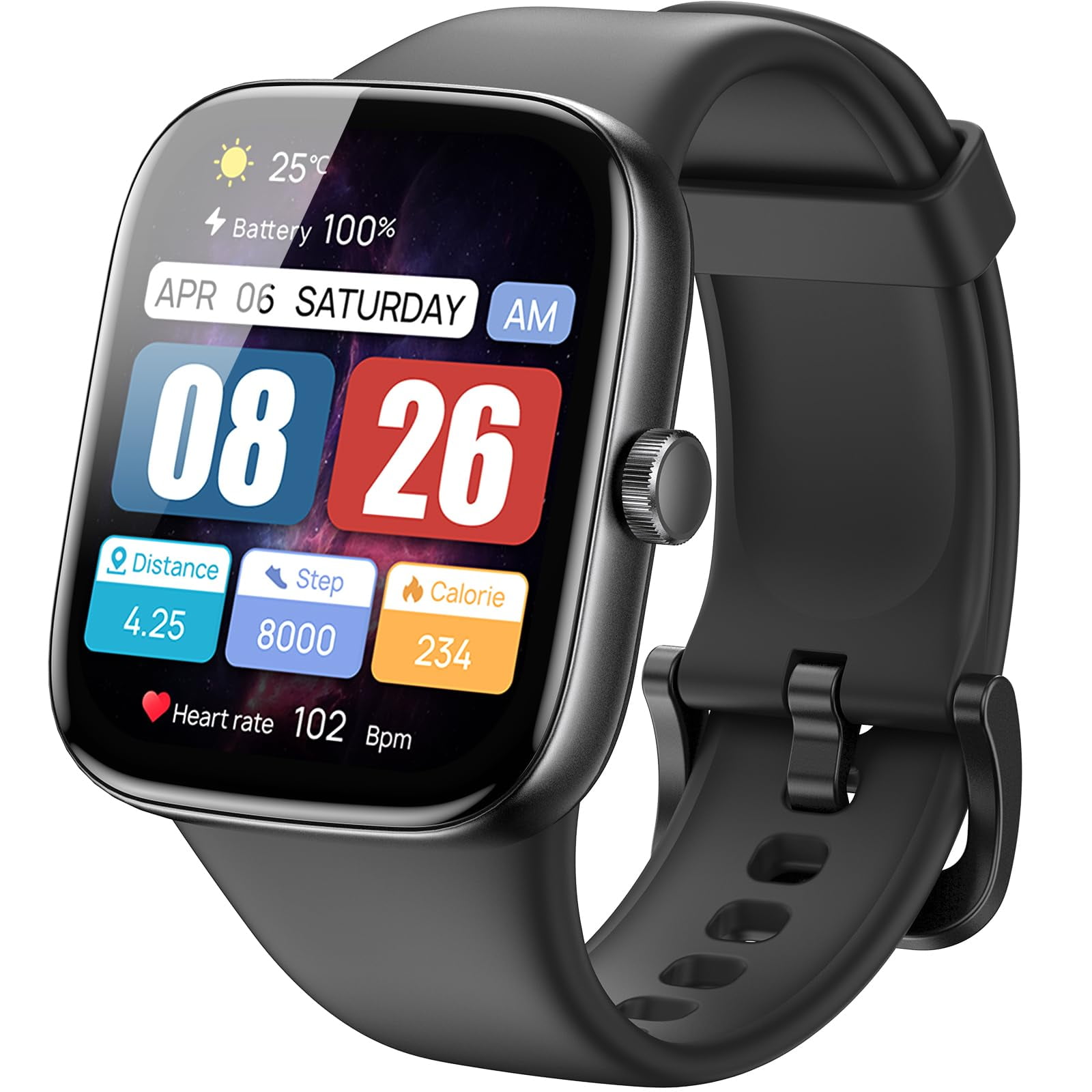 Reloj Inteligente Tozo S7 Bluetooth Call Con Pantalla Amoled De 1,85 Pulgadas