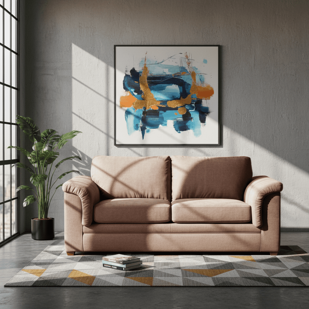 Latam Home - Sofa Ancona 3 C Tela Velvet Beige