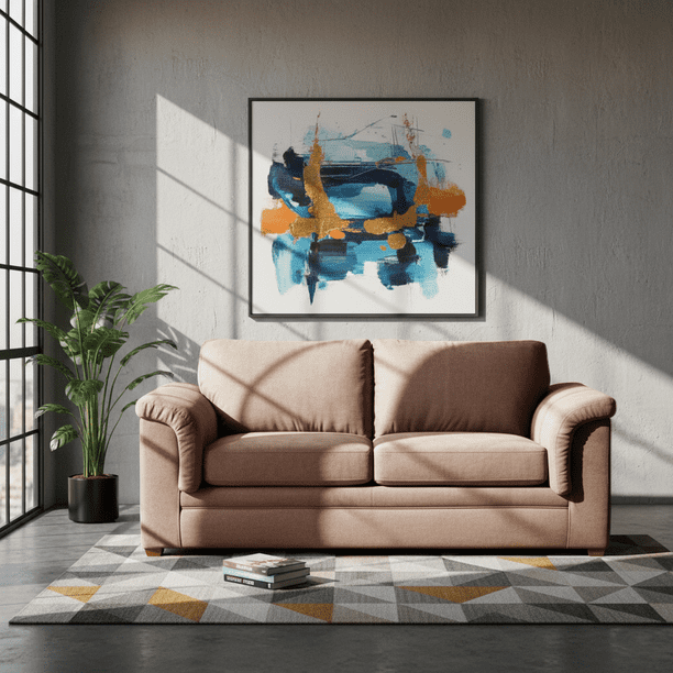Sofa Ancona 3 C Tela Velvet Beige