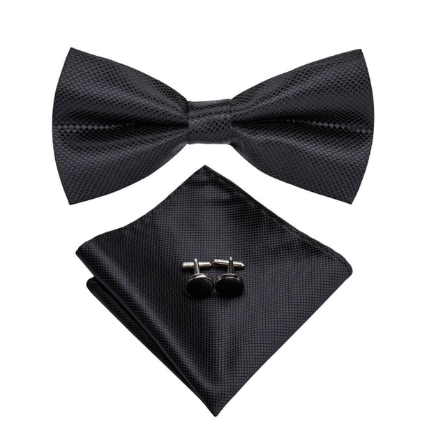 Corbatin Seda Hombre Paño y colleras Set humita regalo formal Pajarita amarillo Talla Única
