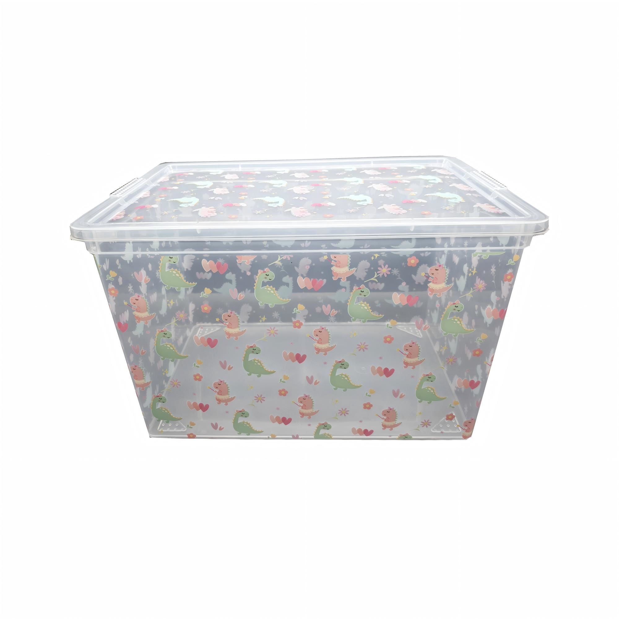 Caja Organizadora Leon Niño 17.5L Kx1046-B Polietileno Transparente