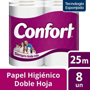 Papel Higiénico Confort 8Un 25 Mt