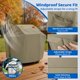 thumbnail image 5 of Funda para parrilla SunPatio de 140 cm impermeable FadeStop color taupe, 5 of 9