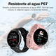 thumbnail image 3 of Smartwatch Belug Bluetooth Correa Deportiva Silicona Ip67 Rosa palido, 3 of 5