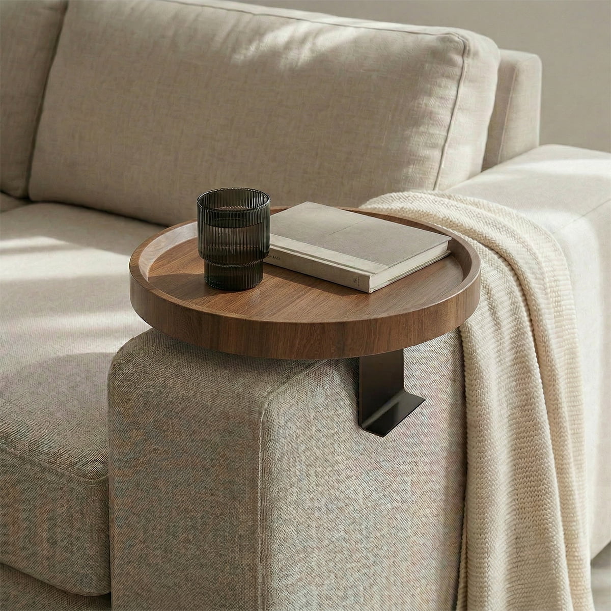 Santú Home & Deco - Mesa Para Sofá Café Redonda