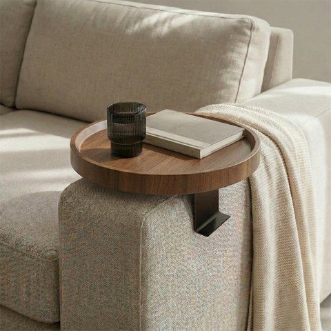 Santú Home & Deco - Mesa Para Sofá Café Redonda