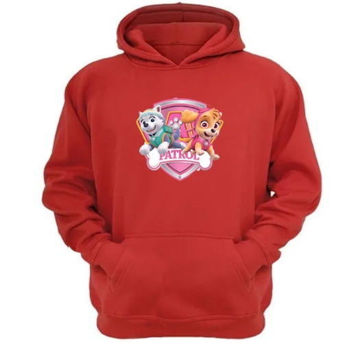 Genérico - Polerón Canguro Paw Patrol Rojo Talla Xs Unisex