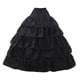 thumbnail image 5 of Aro nupcial crinolina enagua accesorios cinturo elástica para Cosplay , Negro 4 Aros, 5 of 5