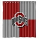 thumbnail image 1 of Cortina de ducha de los Ohio State Buckeyes, juego de cortina de baño con ganchos, tamaño 60 x 72 pulgadas, 1 of 3