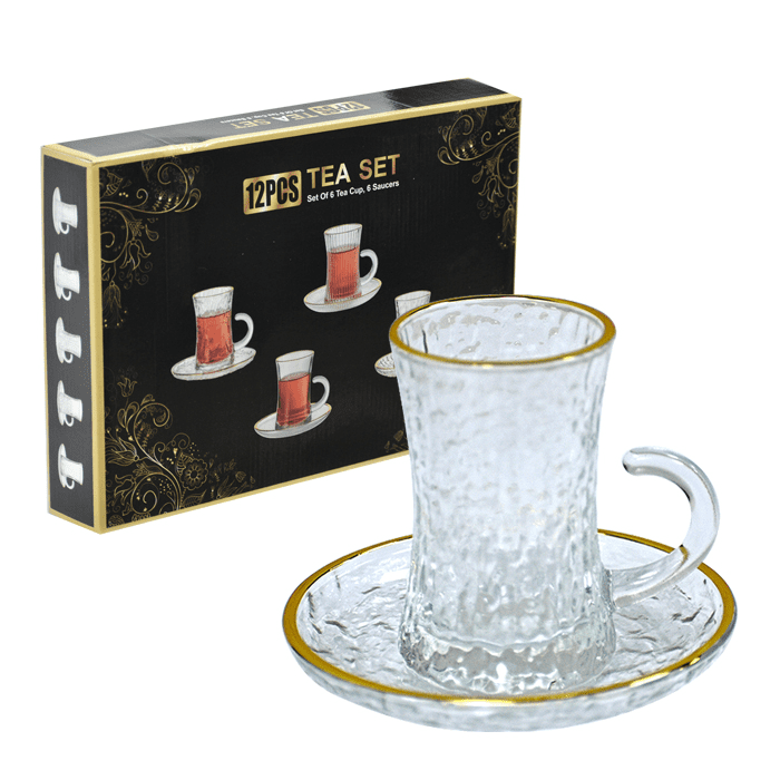 Muebles Santa Ana - Set 6 Tazas Café Turca Transparent