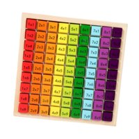 Magideal - Tablero De Multiplicación De Arcoíris, Juegos De Tablas De Multiplicación, Bandeja De Aprendizaje De Multiplicación, Juego De Mesa De Matemáticas Para