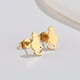 thumbnail image 1 of 1pair Cute Stainless Steel Cat Stud Earrings For Men, Minimalist Small Animal Cute Cat Earings, Pet Cat Accessories For Men, 1 of 5