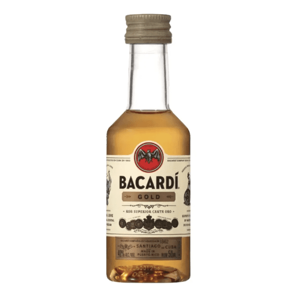Ron Gold Miniatura Ron Bacardi Gold 50ml (plástico) | Lider
