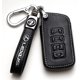 thumbnail image 1 of Fundas para llavero ZERAL Lexus de 4 botones, cubierta de cuero negro, 1 of 4