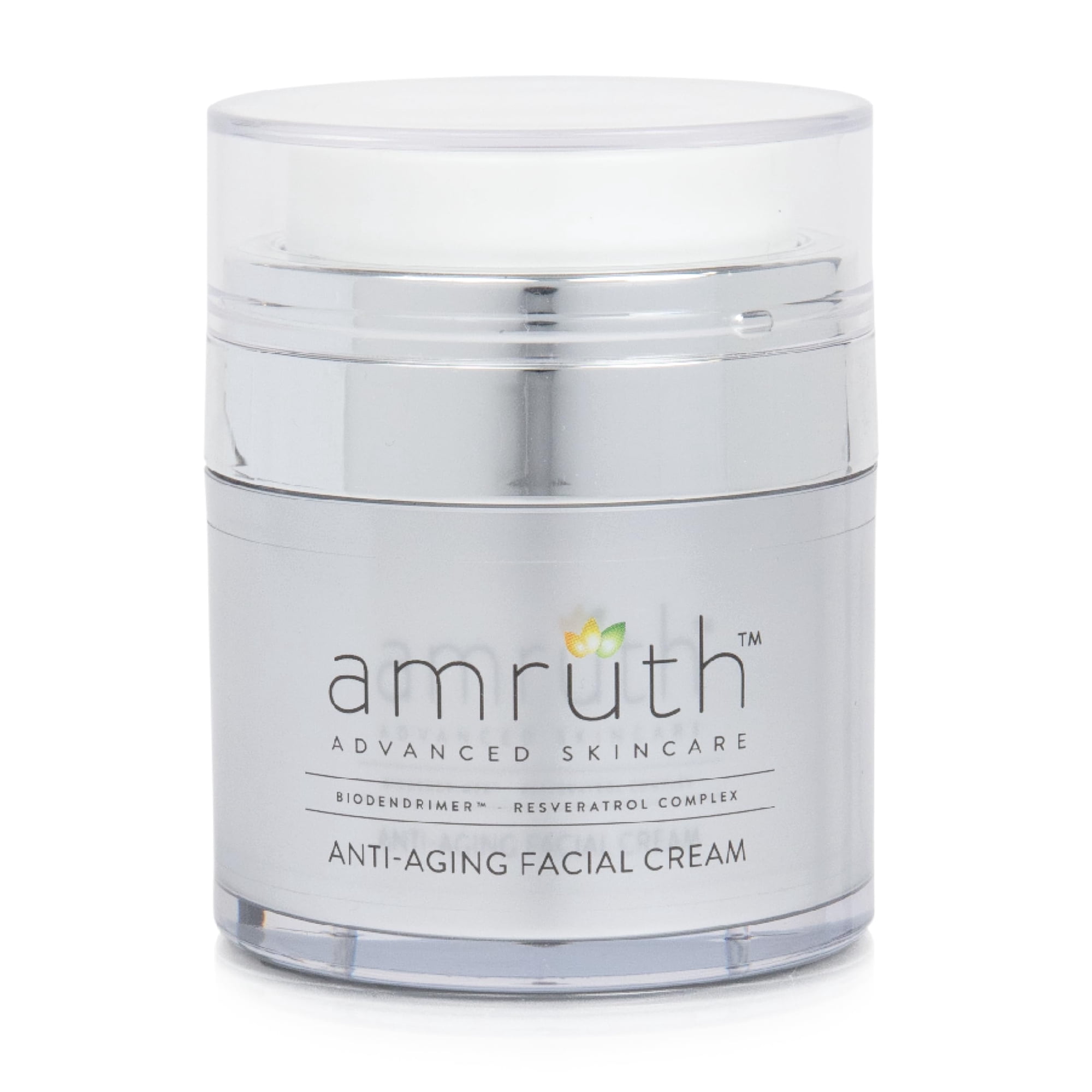 Crema Facial Amruth Resveratrol Diaria Antienvejecimiento, Tarro De 30 Ml