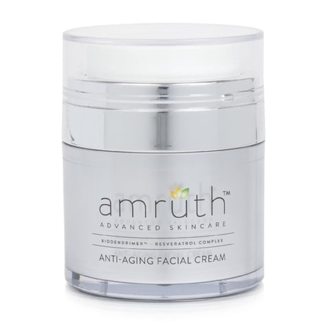 Crema Facial Amruth Resveratrol Diaria Antienvejecimiento, Tarro De 30 Ml