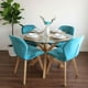 thumbnail image 3 of Comedor Mesa Redonda Equiz 100cm + 4 Sillones Rubik Velvet Bondi, 3 of 3