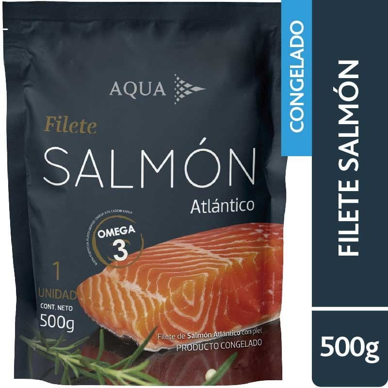 Salmón Filete Atlántico 500 gr Aqua