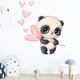 thumbnail image 4 of 1pc Panda Wall Stickers, Heart Shaped Animal Stickers, Wall Art Stickers For Kids Room Living Room Bedroom Nursery Decoration Wall Decal, 4 of 4