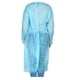 thumbnail image 3 of Bata de aislamiento Dealmed Blue desechable médica sin látex x10, 3 of 9