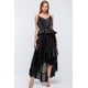 thumbnail image 2 of Vestido Casual Con Tirantes Ajustables Color Liso Y Volantes Color Negro (para Mujer), 2 of 2