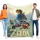 thumbnail image 1 of La Leyenda de Zelda: Breath of the Wild anti-pilling, suave, ligera, esponjosa y acogedora de lujo para hogar y cocina – Perfecta para niños y adultos,130x150cm, 1 of 6