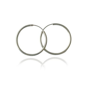 La Garza - Aros Plata Mujer Argollas Lisas