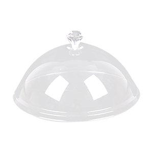Magideal - Cubierta Acrílica Para Alimentos, Bandeja Para Pasteles, Bandeja Para Servir Ensaladas, Cubierta Transparente, Tapa Para Pasteles Con Cúpula, Tapa De , 10 Pulgadas B-26Cm