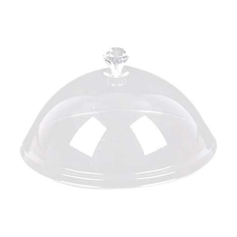 Magideal - Cubierta Acrílica Para Alimentos, Bandeja Para Pasteles, Bandeja Para Servir Ensaladas, Cubierta Transparente, Tapa Para Pasteles Con Cúpula, Tapa De , 10 Pulgadas B-26Cm
