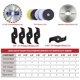 thumbnail image 3 of Cuchilla de sierra Toolway 20 cm 24 dientes Dado set de 23 piezas – eje 5/8\", 3 of 9