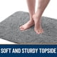 thumbnail image 3 of Alfombra OLANLY 30x20cm Chenille Antideslizante Gris Perro, 3 of 3