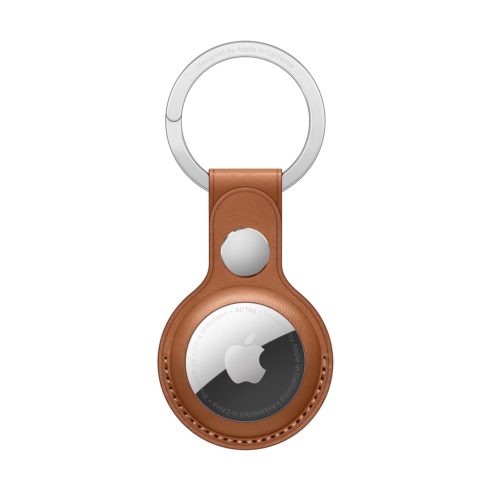 Llavero De Cuero Marrón Silla Para Apple Airtag