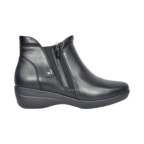 Botines New Walk Negro Casual Mujer Pb0101-90 - Talla 36