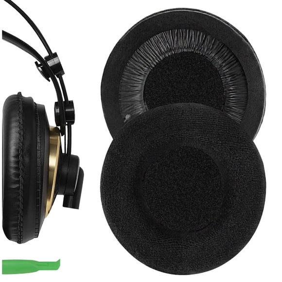 Almohadillas de repuesto Geekria Comfort Velour para AKG K240