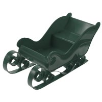 Bothyi - Trineo De Papá Noel Estante Navideño Figuras Coleccionables Estatuilla De Trineo Para Sala De Estar Verde