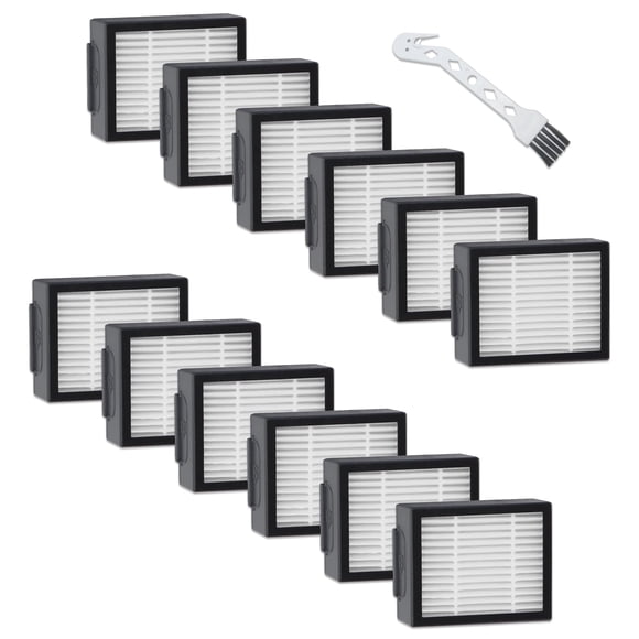 Paquete de 12 filtros de repuesto para iRobot Roomba serie E, I, J