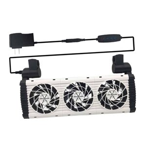 Ioensy - Enfriador De Pecera Silencioso Para Pecera, Ventilador De Refrigeración De Acuario Para Hámsteres Y Gatos