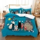 thumbnail image 1 of Cartoon Totoro Anime Quilt Duvet Cover Set Children Soft Bedding3-Piece Bedding Set, 1 of 5
