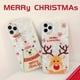thumbnail image 2 of Pearl Marble Christmas Case,Glitter Soft TPU Shell Pattern 3D Cute Cartoon Snowman Bear Santa/Elk Flexible Festival Gift Phone Case For,iPhone13/13Mini/13Pro/13ProMax ,iPhone12/12Mini/12Pro/12ProMax,, 2 of 3