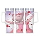 thumbnail image 1 of Angelina Ballerina Vaso aislado de acero inoxidable con asa, diseño temático, regalo para familia, amigos y fans; incluye pajita y encaja en el portavasos estándar, 40 oz, 1 of 6