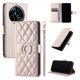 thumbnail image 1 of Funda Acolchada con Anilla y Correa para Realme 13 Pro Plus Slots para Tarjetas Oro rosa, 1 of 5
